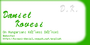 daniel kovesi business card